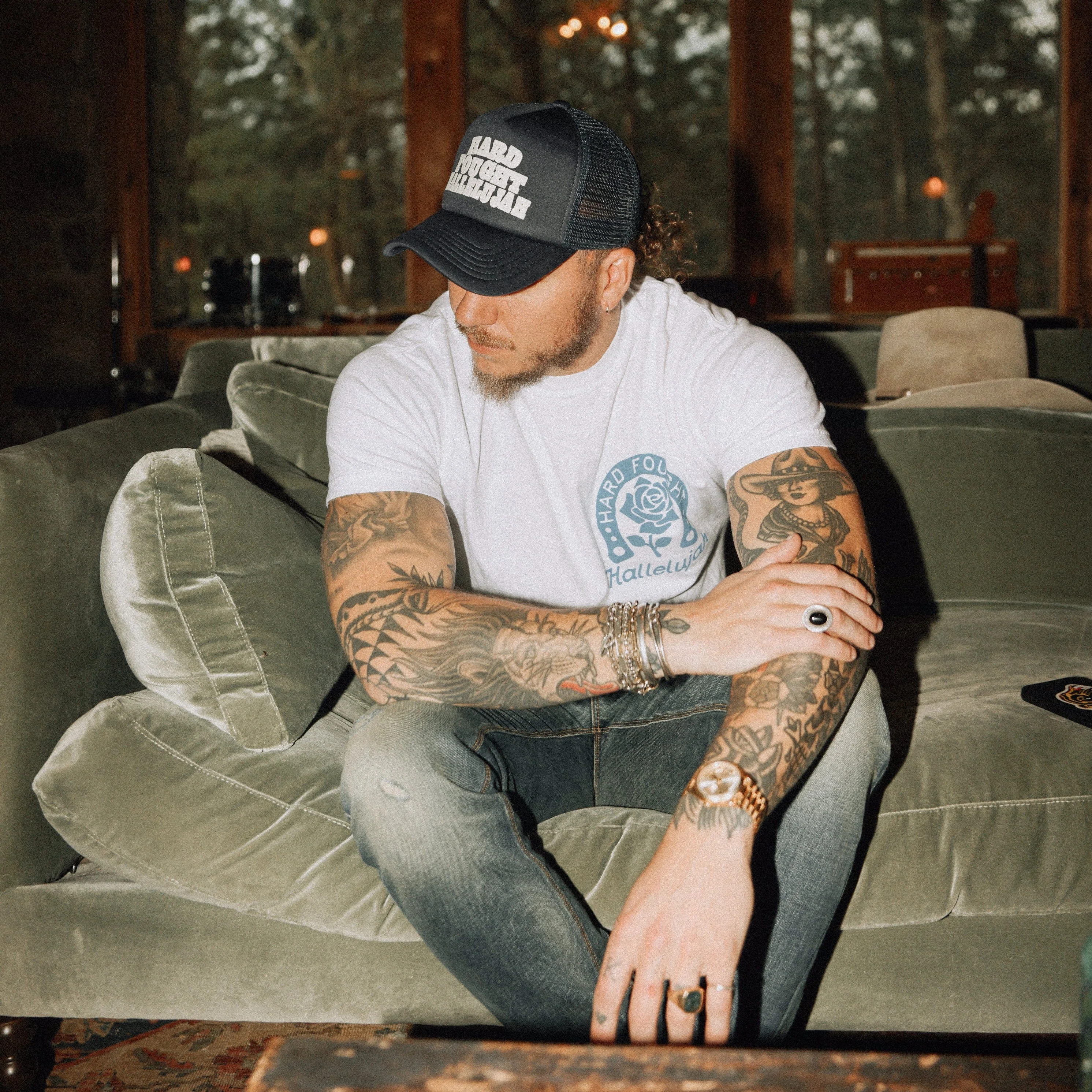 HFH Stacked Trucker Hat - Image 5